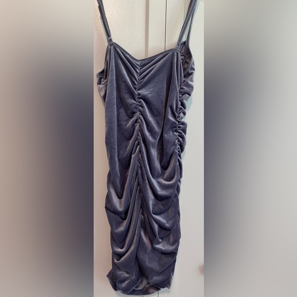 Forever 21 Rauched Stretchy Purple Haze Dress |Size Large - Picture 4 of 7